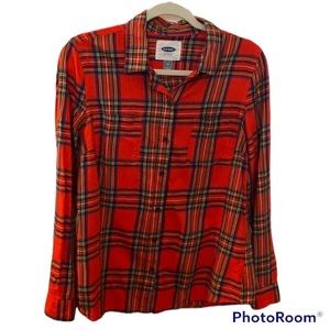 Old navy women’s red flannel